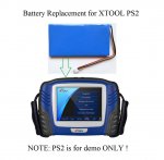 Battery Replacement for XTOOL PS2 GDS Gasoline Heavy Duty